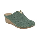 ジーシーシューズ レディース サンダル シューズ Women 039 s Camille Slip-On Perforated Wedge Mules Dark Teal