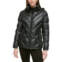 カルバンクライン レディース ジャケット＆ブルゾン アウター Women 039 s Shine Hooded Packable Puffer Coat, Created for Macy 039 s Pearlized Black