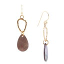 バース メンズ ピアス・イヤリング アクセサリー Rose Bronze and Genuine Black Mother-of-Pearl Drop Earrings Genuine Black Mother..