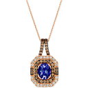 ルヴァン メンズ ネックレス・チョーカー アクセサリー Blueberry Tanzanite (1-3/4 ct. t.w.) & Diamond (1-1/10 ct. t.w.) Pendant N..