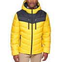 クラブルーム メンズ ジャケット＆ブルゾン アウター Men 039 s Chevron Quilted Hooded Puffer Jacket, Created for Macy 039 s Yellow