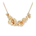 QX fB[X lbNXE`[J[Ey_ggbv ANZT[ Gold-Tone Crystal & Flower Statement Necklace, 16