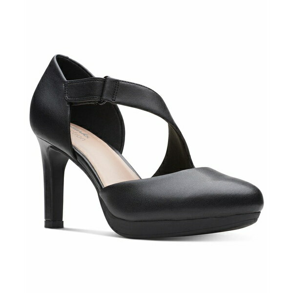 クラークス クラークス レディース パンプス シューズ Women's Ambyr Glow Asymmetrical Comfort Pumps Black