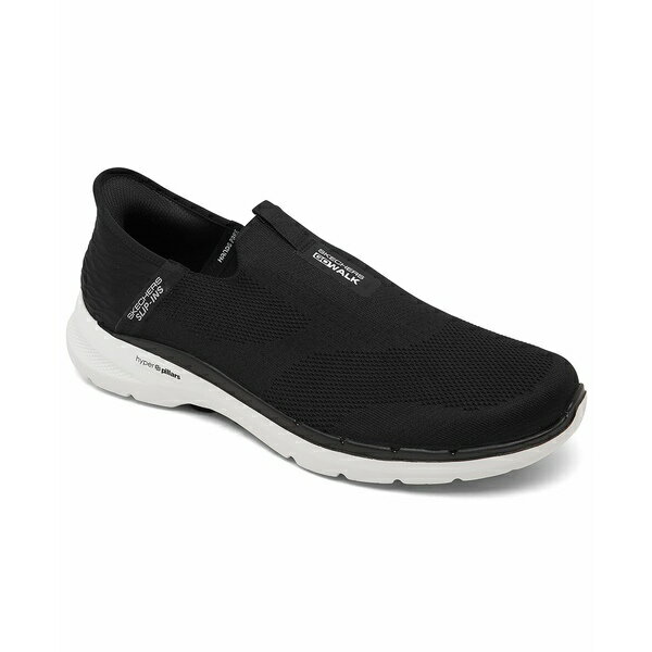 å㡼  ˡ 塼 Men's Slip-Ins- Go Walk 6 - Easy On Casual Wide-Width Walking Sneakers from Finish Line Black