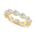 obWF[~VJ fB[X O ANZT[ Certified Lab Grown Diamond Pear Eternity Band (4 ct. t.w.) in 14k Gold Yellow Gold