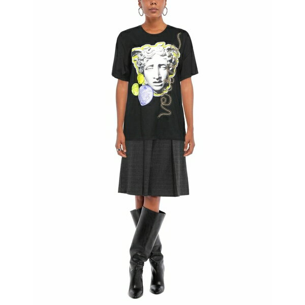 ヴェルサーチ VERSACE レディース Tシャツ トップス T-shirts Black