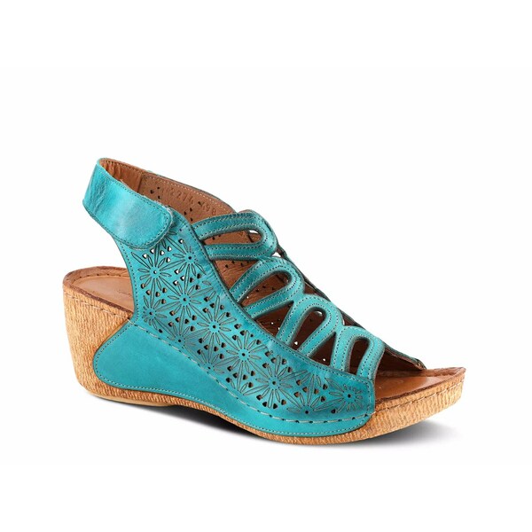 スプリングステップ レディース サンダル シューズ Inocencia Wedge Sandal Turquoise