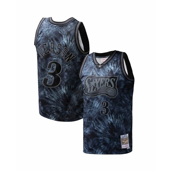 ߥå&ͥ   ȥåץ Men's Allen Iverson Black Philadelphia 76ers Har...
