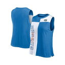 ファナティクス レディース カットソー トップス Women's Royal/White Florida Gators Colorblock High Neck Tank Top Royal/White(4)