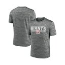ナイキ メンズ シャツ トップス Men's Gray New York Giants Yardline Velocity Performance T-shirt Gray(4)