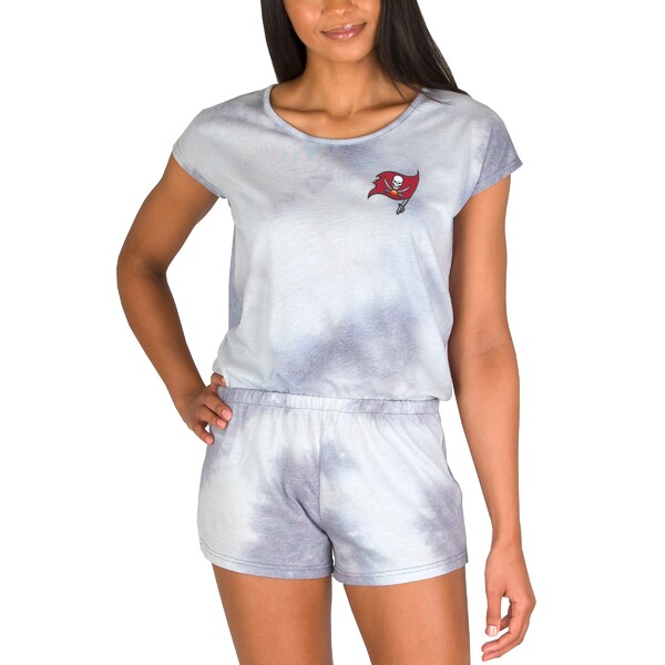 コンセプトスポーツ レディース ワンピース トップス Tampa Bay Buccaneers Concepts Sport Women's Marina Romper Gray