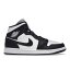 Jordan ジョーダン レディース スニーカー 【Jordan 1 Mid Split】 サイズ US_5W(22cm) Black White (Women's)