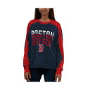 カールバンクス レディース Tシャツ トップス Women's Navy, Red Boston Red Sox Smash Raglan Long Sleeve T-shirt Navy, Red