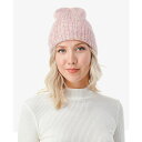 マーカスアドレール レディース 帽子 アクセサリー Women's Stretch Ribbed Knit Cuff Beanie Pink