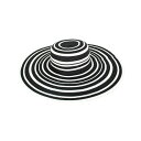 ピーターグリム レディース 帽子 アクセサリー Drew Extra Wide Brim Striped Hat Black white(4)