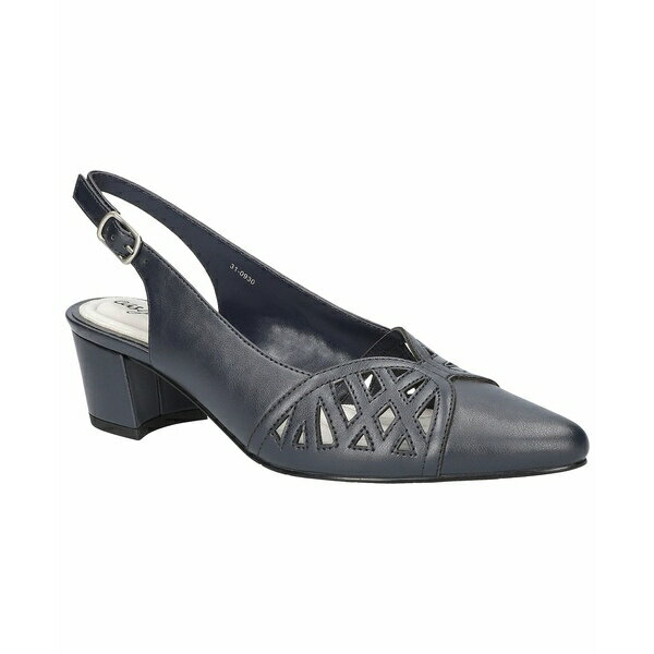 イージーストリート レディース パンプス シューズ Women's Bizzy Buckle Slingback Pumps Navy