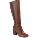 ジャーニーコレクション レディース ブーツ シューズ Women's Tavia Wide Calf Knee High Boots Brown