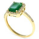 GtB[ RNV fB[X O ANZT[ Brasilica by EFFY&reg; Emerald (1-3/8 ct. t.w.) and Diamond (1/4 ct. t.w.) Ring in 14k Gold, Created for Macy's Green