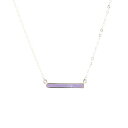 o[X fB[X lbNXE`[J[Ey_ggbv ANZT[ Bar None Sterling Silver and Genuine Onyx Necklace Genuine Amethyst