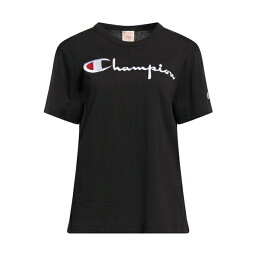 【送料無料】 チャンピオン レディース Tシャツ トップス T-shirts Black