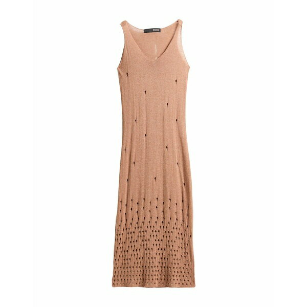 【送料無料】 メッサジェリエ レディース ワンピース トップス Maxi dresses Brown