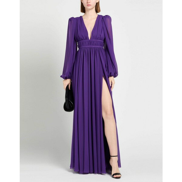【送料無料】 ピンコ レディース ワンピース トップス Maxi dresses Purple