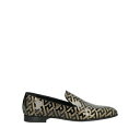 【送料無料】 ヴェルサーチ メンズ スリッポン・ローファー シューズ Loafers Black