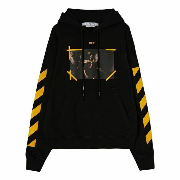 Off-White オフホワイト メンズ スニーカー 【Off-White Caravaggio-Print Cotton Hoodie 'Black Yellow' OMBB085C99FLE0081001】 サイズ US_M_S