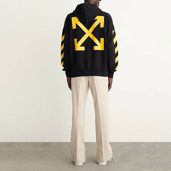 Off-White オフホワイト メンズ スニーカー 【Off-White Caravaggio-Print Cotton Hoodie 'Black Yellow' OMBB085C99FLE0081001】 サイズ US_M_S