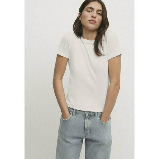 マッシモ ドゥッティ レディース Tシャツ トップス SHORT SLEEVE - Basic T-shirt - white マッシモ ドゥッティ レディース Tシャツ トップス SHORT SLEEVE - Basic T-shirt - white