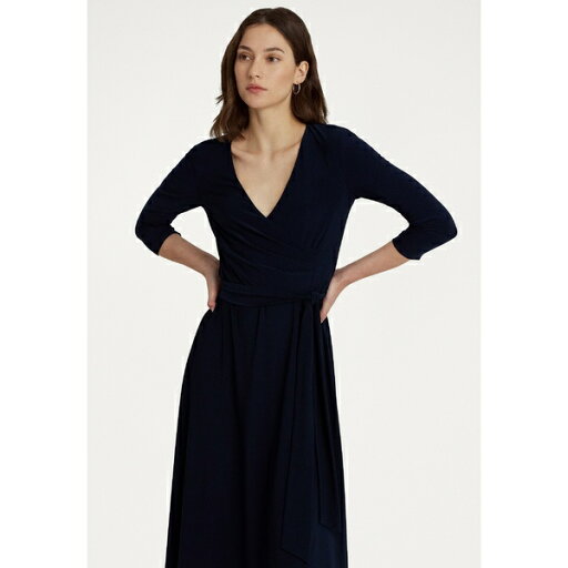 ラルフローレン レディース ワンピース トップス SURPLICE JERSEY DRESS - Jersey dress - lighthouse navy ラルフローレン レディース ワンピース トップス SURPLICE JERSEY DRESS - Jersey dress - lighthouse navy