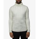 エックスレイ メンズ ニット&セーター アウター Men's Cable Knit Roll Neck Sweater Cream