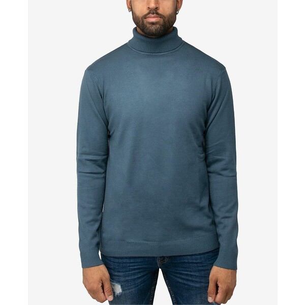 å쥤 ǥ ˥å&  Men's Turtleneck Pull Over Sweater Teal