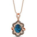 @ fB[X lbNXE`[J[Ey_ggbv ANZT[ Deep Sea Blue Topaz (3 ct. t.w.) & Diamond (3/4 ct. t.w.) 18