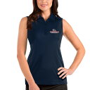 アンティグア レディース ポロシャツ トップス Gonzaga Bulldogs Antigua Women's Tribute Sleeveless Polo Navy