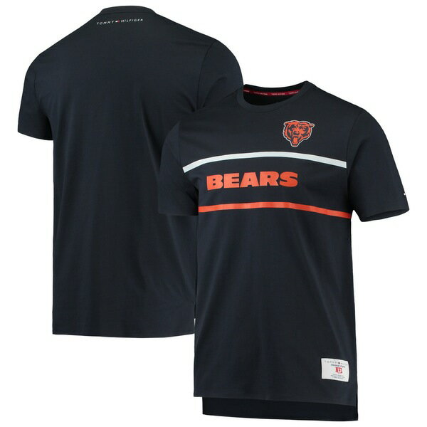 トミー ヒルフィガー メンズ Tシャツ トップス Chicago Bears Tommy Hilfiger The Travis TShirt Navy