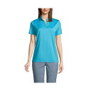 ランズエンド レディース ポロシャツ トップス Women's School Uniform Short Sleeve Rapid Dry Sport Neck...