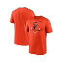 ナイキ レディース Tシャツ トップス Men's Orange San Francisco Giants Big and Tall Icon Legend Performance T-shirt Orange