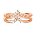 ルヴァン レディース リング アクセサリー Ring Featuring (1/3 ct. t.w.) Nude Diamonds￠ Set in 14K Rose Gold 14K Strawberry Gold Ring