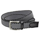 EH^[Ew[Q Y xg ANZT[ Walter Hagen Men's Basket Weave Stretch Golf Belt Stingray Gray