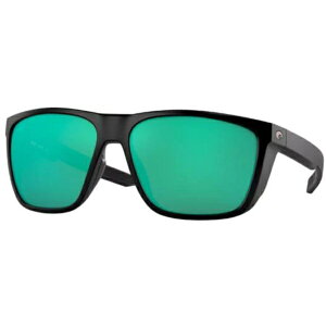 コスタデルマール メンズ サングラス・アイウェア アクセサリー Costa Del Mar Ferg XL 580G Polarized Sunglasses Matte Black/Green Mirror