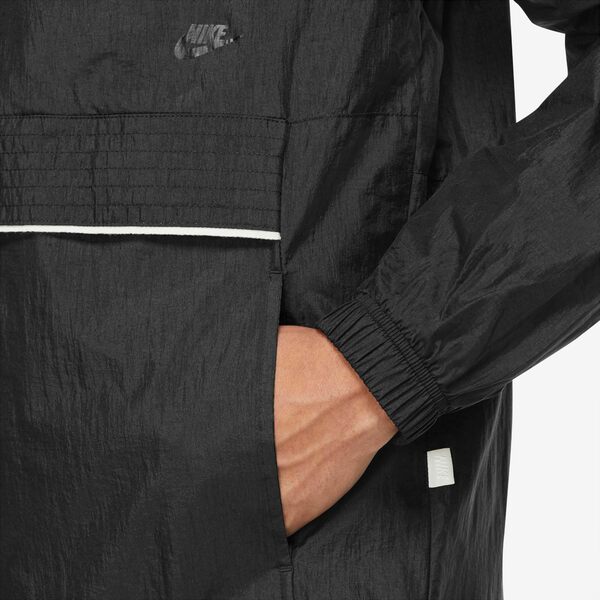 ナイキ メンズ ジャケット＆ブルゾン アウター Nike Men's Sportswear Style Essentials Lined Anorak 1/2 Zip Jacket Black/Sail