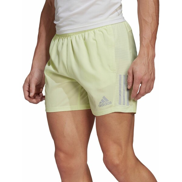 アディダス メンズ ハーフ＆ショーツ ボトムス adidas Men's Own The Run 7” Shorts Almost Lime