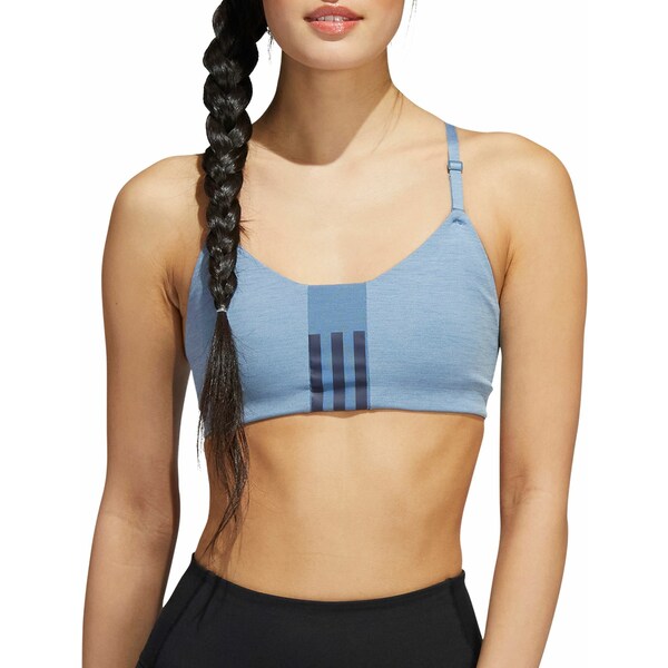 アディダス レディース カットソー トップス adidas Women's Aeroimpact Training Light Support Bra Altered Blue