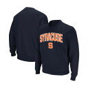 コロシアム メンズ パーカー・スウェットシャツ アウター Men's Syracuse Orange Arch & Logo Crew Neck Sweatshirt Navy|詳細画像