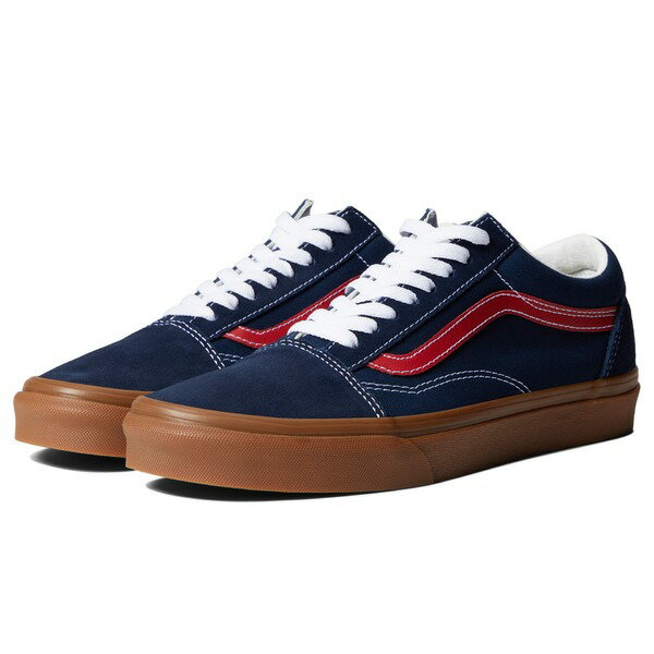 バンズ メンズ スニーカー シューズ Old Skool (Gum) Dress Blues/Chili Pepper