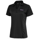 アンティグア レディース ポロシャツ トップス Minnesota Vikings Antigua Women's Throwback Logo Tribute Polo Charcoal