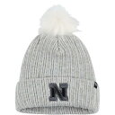 tH[eB[Zu fB[X Xq ANZT[ Nebraska Huskers '47 Women's Koda Cuffed Knit Hat with Pom Gray