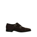 【送料無料】 サントーニ メンズ スリッポン・ローファー シューズ Loafers Dark brown