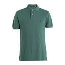 【送料無料】 ラルフローレン メンズ ポロシャツ トップス SLIM FIT MESH POLO SHIRT Dark green